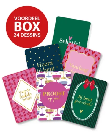 KP® Wenskaarten A6 Voordeelbox Najaar - 24 x 10 stuks