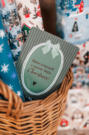 KP® Wenskaarten A6 - Have yourself a merry little Christmas (groen) - 10 stuks