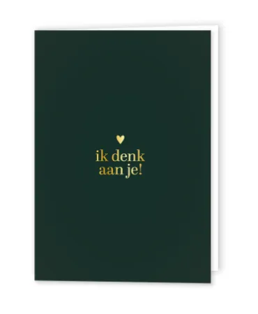 KP® Wenskaarten gevouwen - Ik denk aan je - 5 stuks