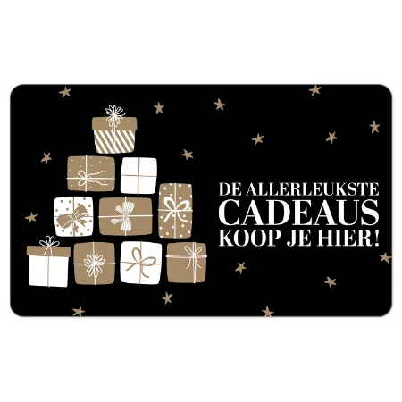 Winkel Raamsticker - De allerleukste cadeaus koop je hier - Feestdagen raamsticker