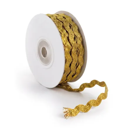 ZigZagband 5mm 25m, Goud