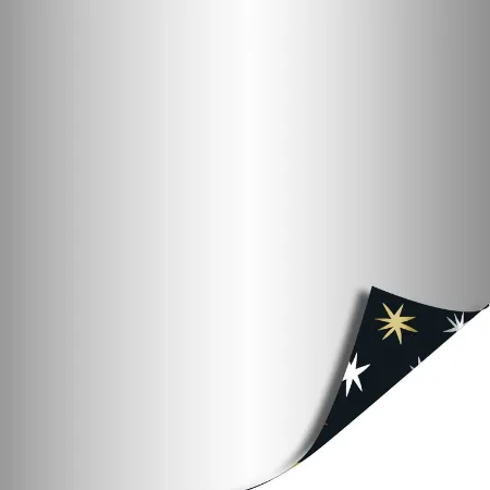 Afbeeldingen van KP® Cadeaupapier 30cm 100m - Winter stars black