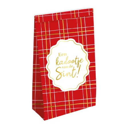 KP® Kraft papieren zakken - Een kadootje van de sint 18+30x10cm, 25st